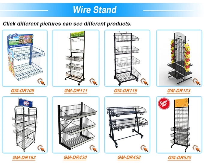 Multi-Function Store Potato Chips Floor Stands, Supermarket Units, Grocery Candy Retail Display