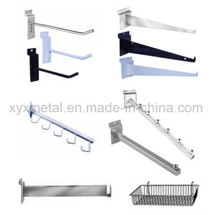 Shopfitting Chrome Peg Metal Gridwall Steel Slatwall Pegboard Accessories Wire Display Hook