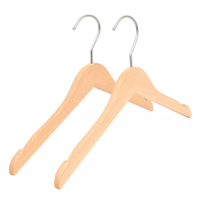 China Elegant Fashion Women Fancy Store Clothes Hanger Display for Clothing Store Wood Hangers